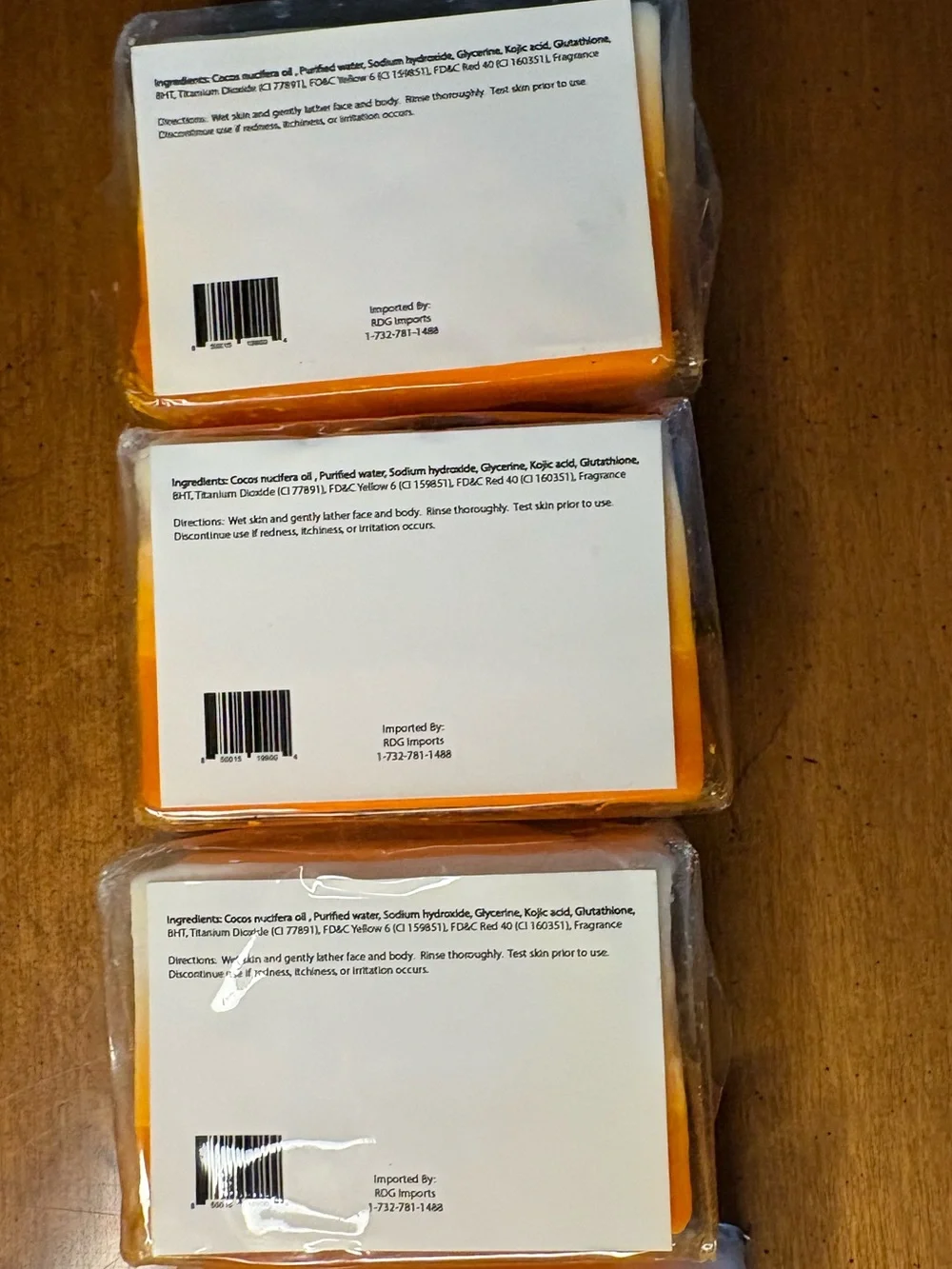 Candy corn bar soap